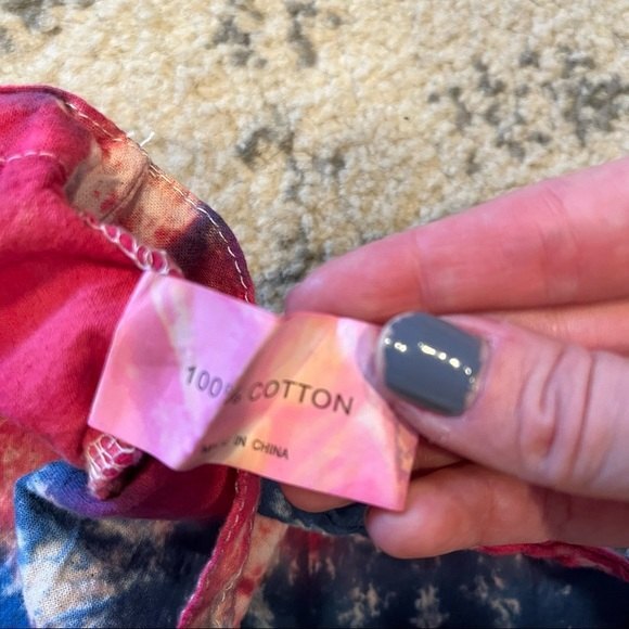 NEW Cotton Hand Dyed Tie Dye Tote Bag - Picture 4 of 4